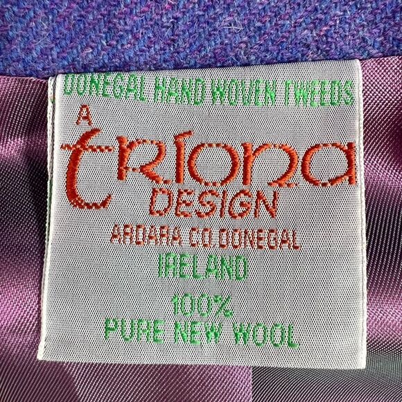 TRIONA DESIGN DONEGAL HANDWOVEN IRELAND WOOL ZIPPERED JACKET - Picture 5 of 12